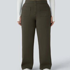 🌲 Halara DayStretch High Waisted Straight Leg Casual Plus Size Pants 1x